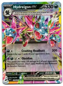 Hydreigon EX 119/191 - Double Rare Surging Sparks Pokemon TCG 2024 - NM Card - Image 1