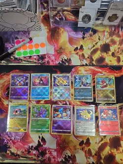 Pokemon Card Lot (10) Cards Total - Image 1