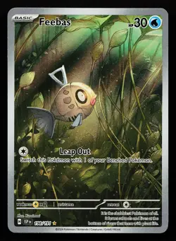 Feebas 198/191 Illustration Rare Surging Sparks Pokemon Card - Image 1