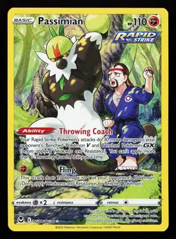 Passimian TG08/TG30 Ultra Rare Silver Tempest Pokemon Card - Image 1
