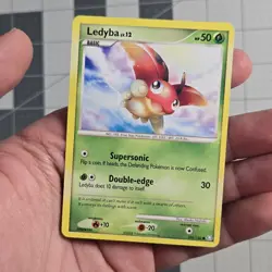 Ledyba Inverted Back Misalignment Error Miscut Pokemon Card 104/146 - Image 3