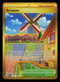 Artazon 229/197 Secret Rare Obsidian Flames Pokemon Card - Image 1