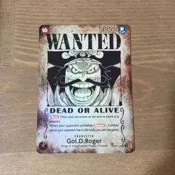 Gol D Roger OP09-118 SP Wanted Poster Manga OP13 One Piece Card English Carrying - Image 1