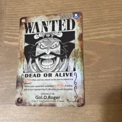 Gol D Roger OP09-118 SP Wanted Poster Manga OP13 One Piece Card English Carrying - Image 2