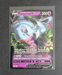 Hatterene V 065/159 - Crown Zenith - Ultra Rare Holo Pokemon Card Near Mint - Image 1