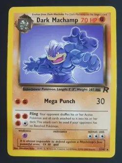 Dark Machamp 27/82 - Team Rocket Set - Pokemon Card - Excellent Condition - Image 1
