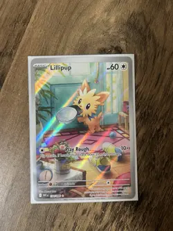 2025 Pokemon TCG White Flare Lillipup 154/086 Illustration Rare Card - Image 1