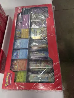 Qty. 1 Prismatic Evolution Mini Tins 8 Pack Costco Exclusive Pokemon Cards New. - Image 2