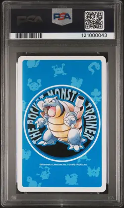 1998 POKEMON BLUE VERSION PLAYING CARDS 7 OF HEARTS #079 SLOWPOKE PSA 10 - Image 2