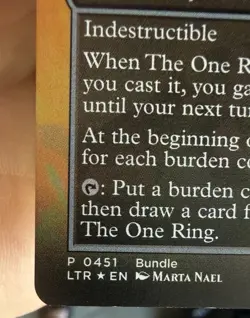2023 Magic: The Gathering THE ONE RING #0380 Tales of Middle-Earth Borderless - Image 3