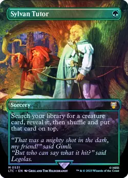 MTG - Sylvan Tutor - Silver Foil - Hildebrandt Art - Lord of the Rings - Magic - Image 1