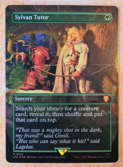 MTG - Sylvan Tutor - Silver Foil - Hildebrandt Art - Lord of the Rings - Magic - Image 2