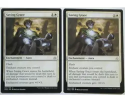 MTG Saving Grace Hour Of Devastation Magic The Gathering x2 LP MINT - Image 1