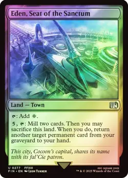 NM Foil Eden, Seat of the Sanctum, MTG, Final Fantasy, Magic the Gathering, 277 - Image 1