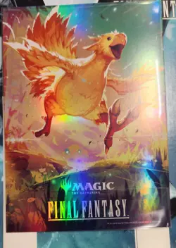 Magic The Gathering Final Fantasy Dice Set + Bag + Chocobo Print + Chocobo Pin B - Image 2