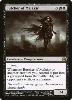 1x Butcher of Malakir NM Eng MTG - Commander 2011 - Image 1