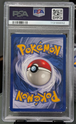 1999 POKEMON FOSSIL #4 DRAGONITE-HOLO PSA 4 - Image 2