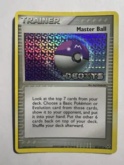 2005 Pokemon TRAINER MASTER BALL HOLO EX DEOXYS STAMP 88/107 - Image 1