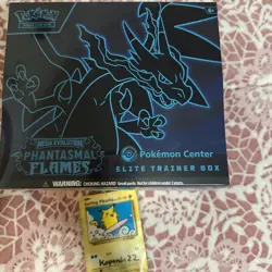 Phantasmal Flames TCG Pokemon Center Exclusive Elite Trainer Box ETB - Image 1