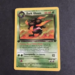 1st Edition Dark Gloom 36/82 - Team Rocket - Pokemon Card - Near Mint (NM) - Image 1