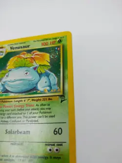 2000 WOTC Pokemon Base Set 2 Venusaur 18/130 Holo - Vintage Investment - Image 3