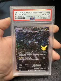 Pokemon Zekrom 114/114 Celebrations: Classic Collection PSA 10 GEM MINT - Image 1