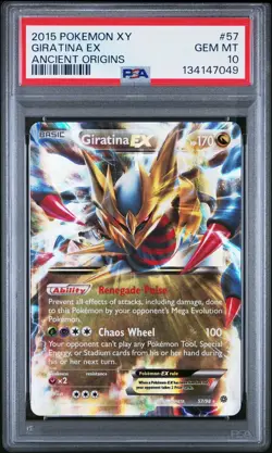 2015 Pokemon XY Ancient Origins Giratina EX 57/98 #57 PSA 10 - Image 1