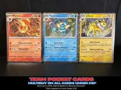 Flareon, Vaporeon & Jolteon SVP167-169, Prismatic Poster Promo's, Pokemon, NM - Image 1