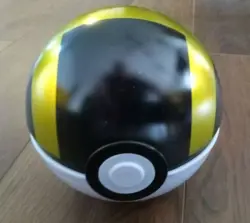 Official Pokemon TCG Round Collector's Tin (Empty Pokeball). Pre-owned Black... - Image 1