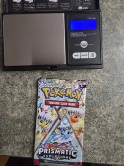 Heavy 22.42g Prismatic Evolutions Booster Pack Pokemon TCG Sealed English - Image 4