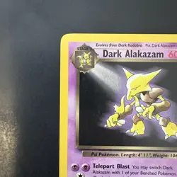 Pokemon Vintage Non-Holo Rare Dark Alakazam Team Rocket 18/82 WotC - Image 2