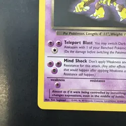 Pokemon Vintage Non-Holo Rare Dark Alakazam Team Rocket 18/82 WotC - Image 5