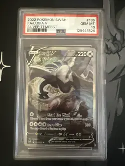 Pokemon 2022 Lugia V 186/195 Alt Art Silver Tempest GEM MINT PSA 10 - Image 2