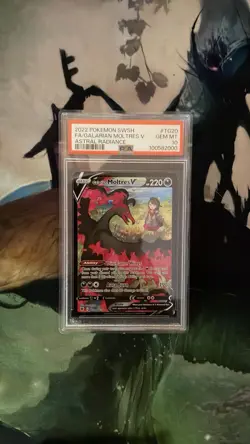 PSA 10 Pokemon TCG Galarian Moltres v Astral Radiance TG20/TG30 - Image 1