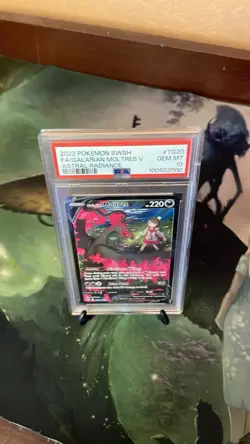 PSA 10 Pokemon TCG Galarian Moltres v Astral Radiance TG20/TG30 - Image 2