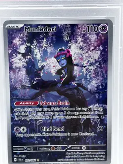 2024 Pokemon SFA EN Munkidori PSA 10 GEM ILLUSTRATION RARE FULL ART 072/064 - Image 3