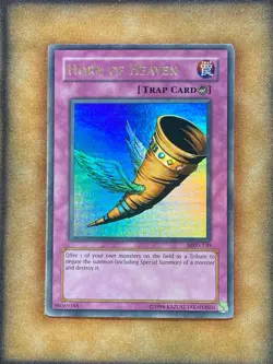 Yugioh Horn of Heaven MRD-130 Ultra Rare Original Print MP - Image 1