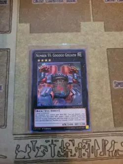 YUGIOH NUMBER 55: GOGOGO GOLIATH WSUP-EN007 SUPER 1ST ED NM - Image 1