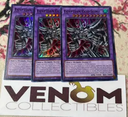 3x (M/NM) - Egyptian God Slime - RA01-EN029 - Super Rare - 1st Edition YuGiOh - Image 1
