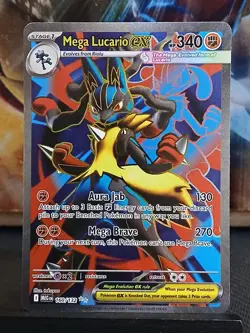 Mega Lucario ex 160/132 Me01: Mega Evolution Pokemon Card - Image 2