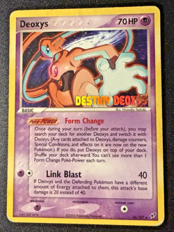Deoxys 16/107 Destiny Deoxys Movie Promo Pokemon Card Stamped Rare HP - Image 1