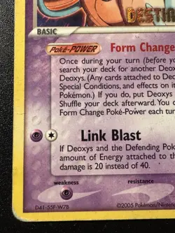 Deoxys 16/107 Destiny Deoxys Movie Promo Pokemon Card Stamped Rare HP - Image 5