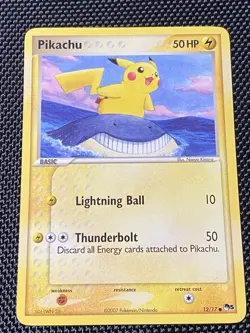 Pokemon TCG Pikachu 12/17 Non Holo POP 5 Series Pokemon Card - Image 1