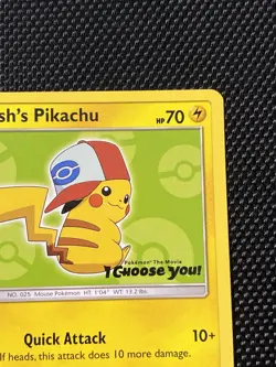 Ash's Pikachu - SM112 - Black Star Promo - Pokemon Card - NM - Image 3