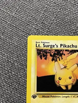 Pokemon Card - Lt. Surge's Pikachu Gym Challenge 84/132 Common 1st Edition - Image 2