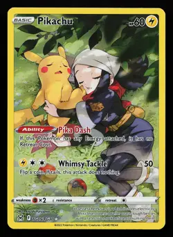 Pikachu TG05/TG30 Ultra Rare Lost Origin Trainer Gallery Pokemon Card - Image 1