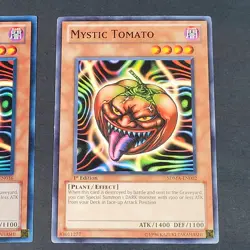 Yugioh TCG - 2x Mystic Tomato - SDDC-EN016 + SDMA-EN002 - LP/NM - 1st Ed - 2012 - Image 5