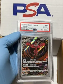 Pokemon Yveltal Paradox Rift Illustration Rare Card PSA 10 Gem Mint 205/182 - Image 3