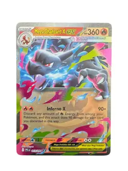 Phantasmal Flames Mega Charizard EX 013/094 Double Rare English Pokemon Card NM - Image 1