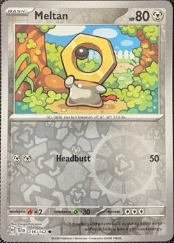 Meltan 116/162 SV05: Temporal Forces Reverse Holo - Pokemon Card - Image 1